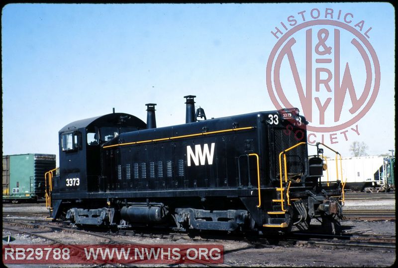 N&W EMD SW9 #3373 at Frankfort, IN