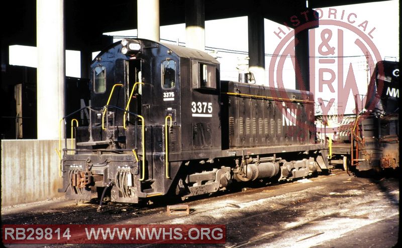 N&W EMD SW1200 #3375 at Roanoke Shops, VA