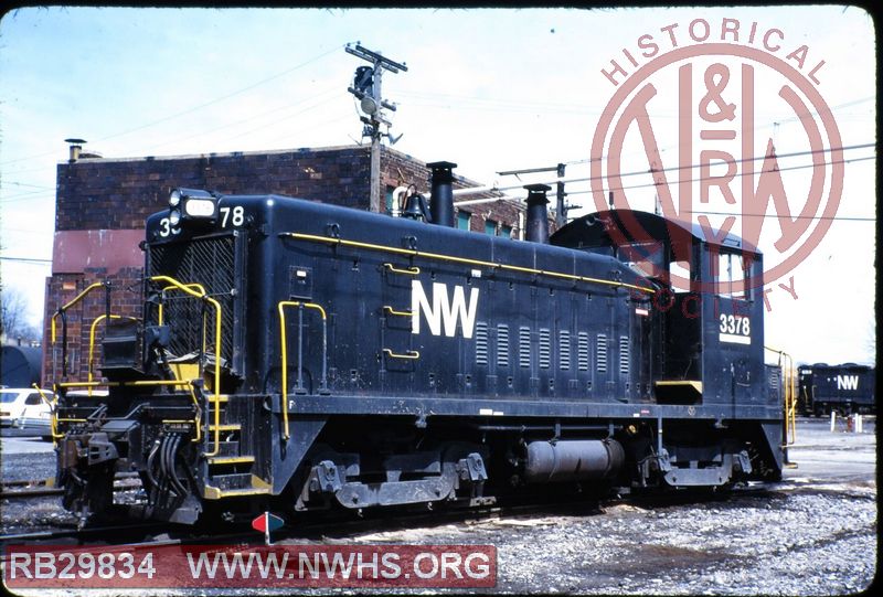 N&W EMD SW1200 #3378 at Brewster, OH