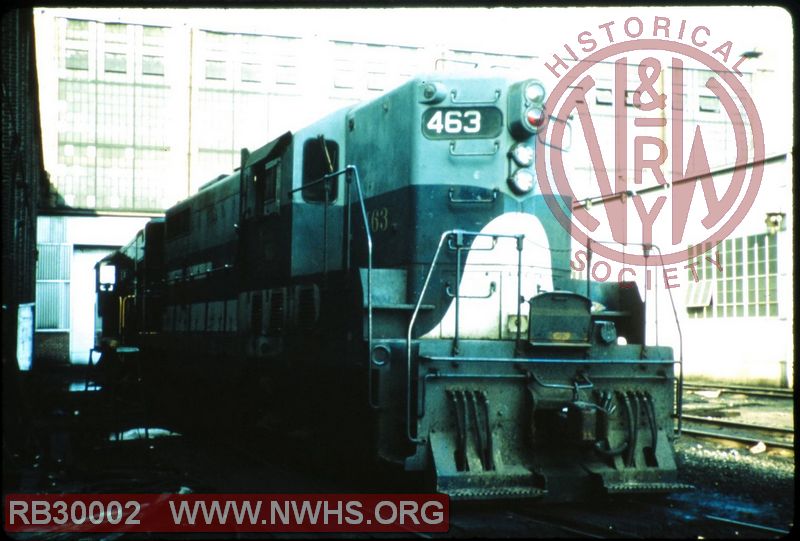 Wabash EMD GP7 #463 at Decatur, IL