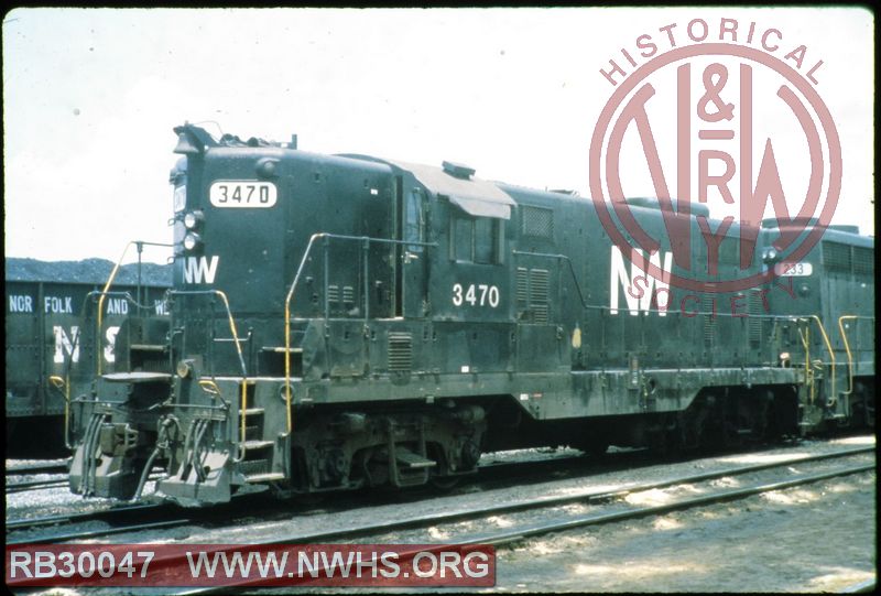 N&W EMD GP7 #3470 at Norfolk, VA