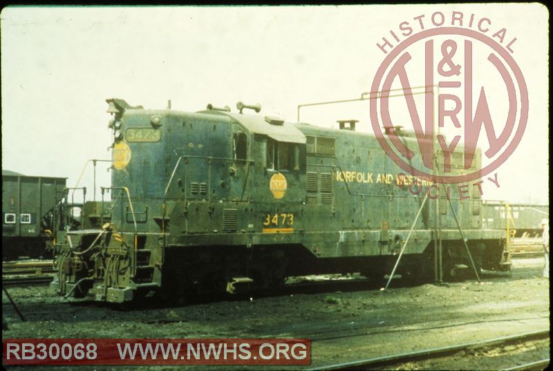 N&W EMD GP7 #3473 at Norfolk, VA