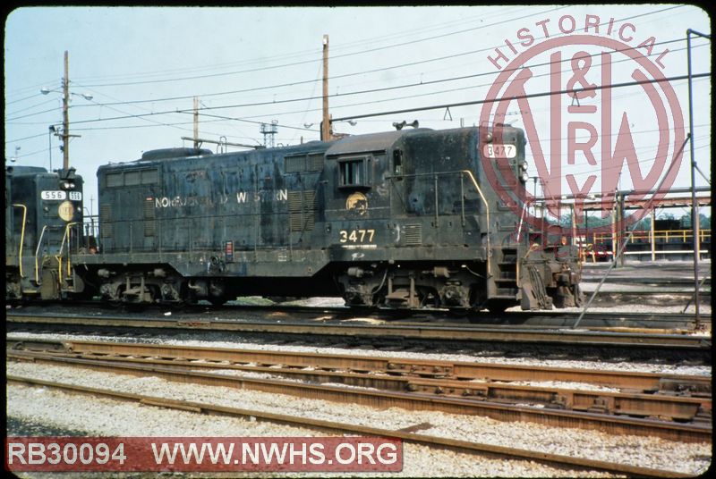 N&W EMD GP7 #3477 at Norfolk, VA