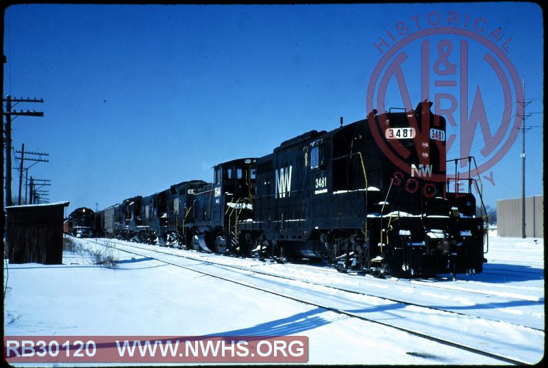 N&W EMD GP7 #3481 at Chicago, IL