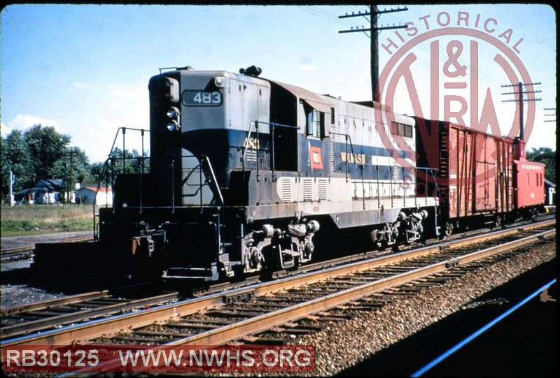 Wabash EMD GP7 #483 at Litchfield, IL.