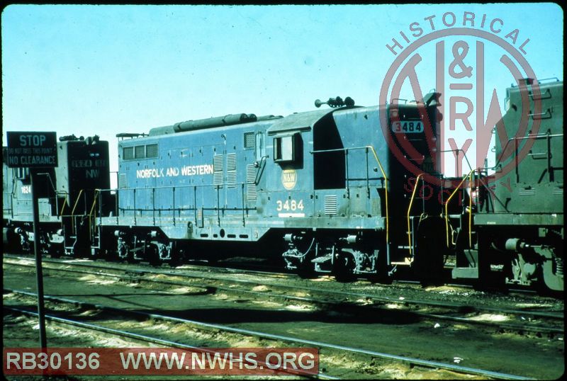 N&W EMD GP9 #3484 at Norfolk, VA