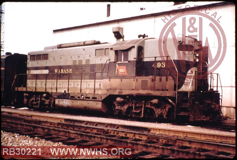 Wabash EMD GP9 #493 at Decatur, IL