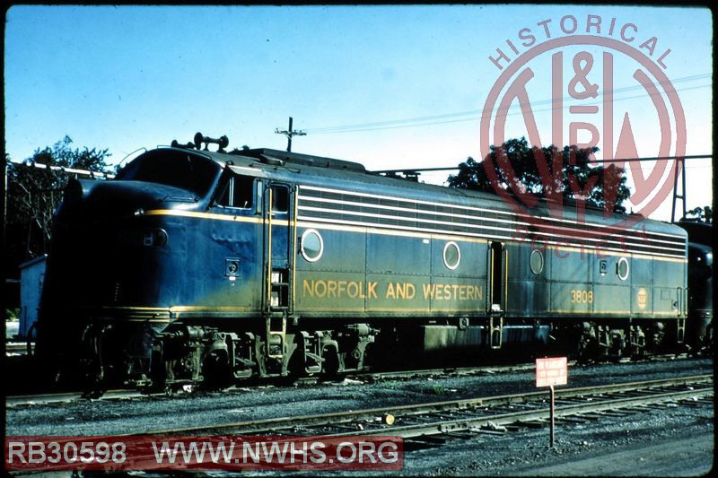 N&W EMD E8A #3808 at Decatur, IL