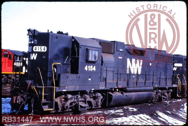 N&W EMD GP38AC #4154 at Windsor, ON