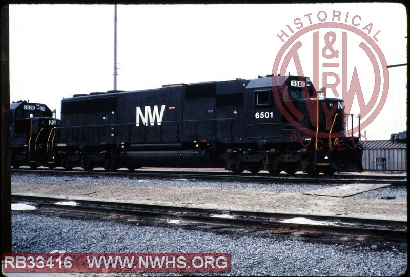 N&W EMD SD50-S #6501 at Los Angeles, CA