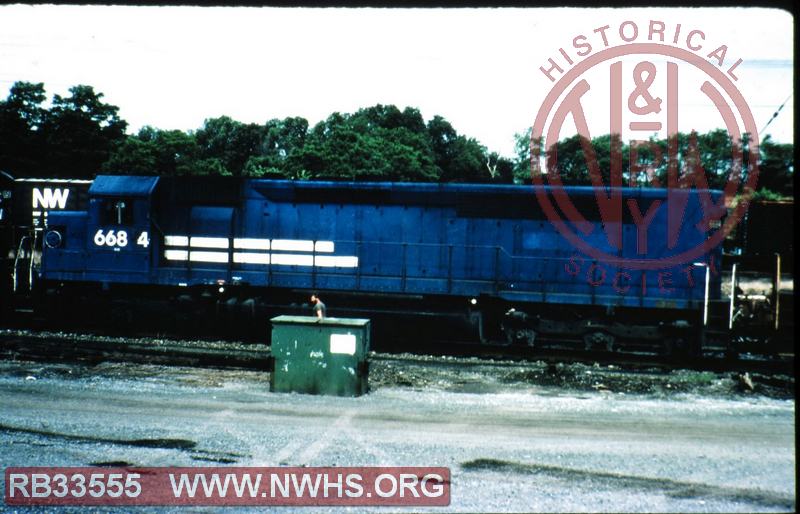 N&W EMD SDP45 #6684 at Hagerstown, MD