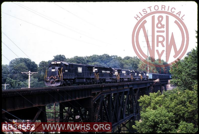 N&W GE C30-7 #8065 at Rocky River, OH