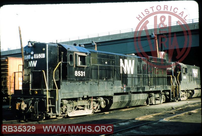 N&W GE U30B #8531 at Binghamton, NY