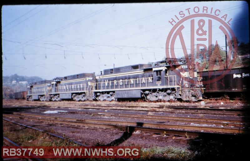 Three Virginian EL-C electrics at Roanoke, VA