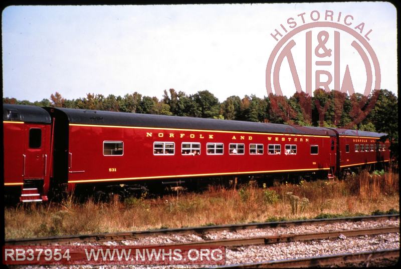 N&W Class P3 Coach #531 at Petersburg, VA