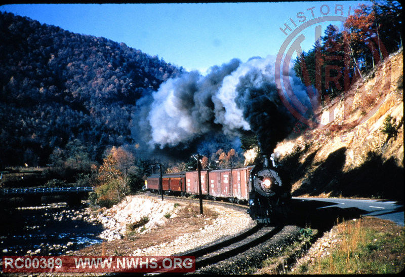 N&W Class M #375 on Abingdon Branch near Damascus, VA