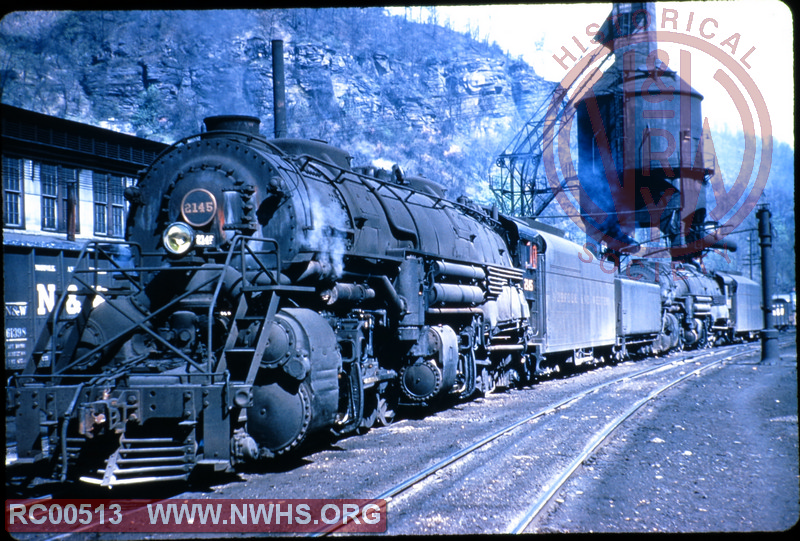 N&W Class Y6 #2145 at Iaeger, WV