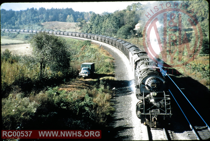 N&W Class Y6b #2173 on Blue Ridge grade