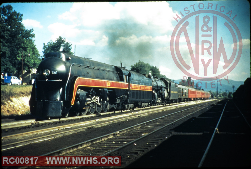 N&W Rwy Class K2a #130 leading a double header at Shenandoah, VA