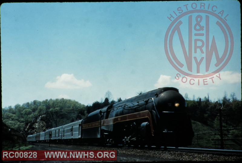 N&W Rwy Class J #601 leading one of Southern Railway's passenger trains