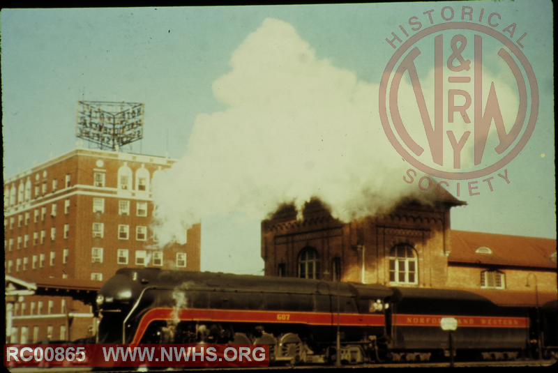 N&W Rwy Class J #607 at Bristol, VA.