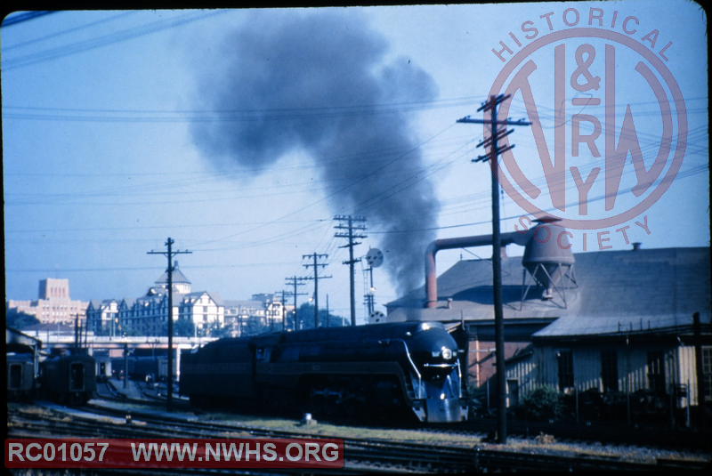 N&W Class J sits outside the Roanoke Shops