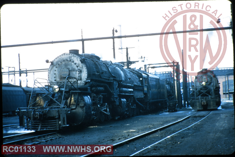 N&W Class Y4 #2084 andd Class Y3 #2016 in the service area