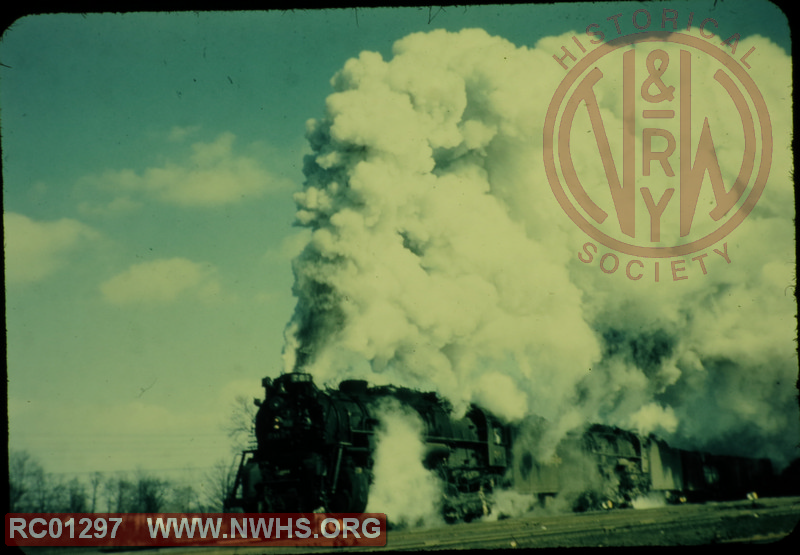 NKP Class S-2 Berkshires #761 and #745 under a cloud of steam